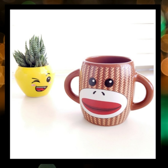 Other - SOCK MONKEY 🙊 Double Handle Mug